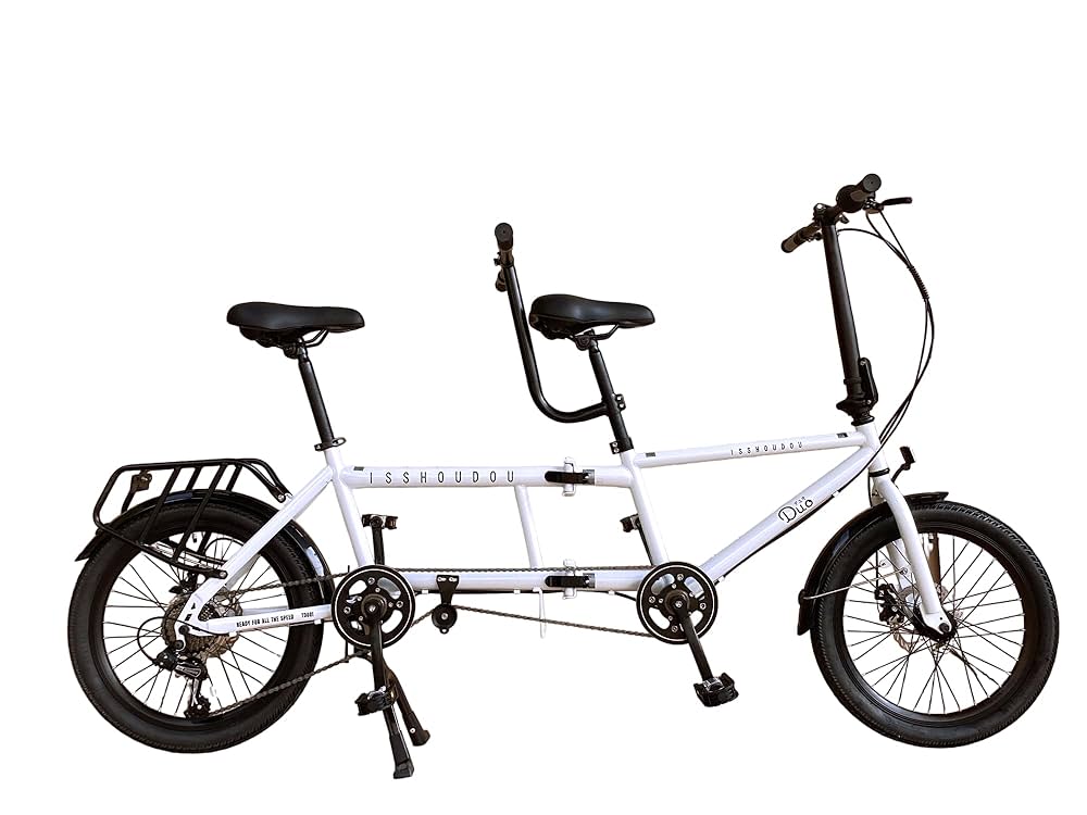 Amazon | 一勝堂(Isshoudou) 二人乗り折り畳みタンデム自転車 二